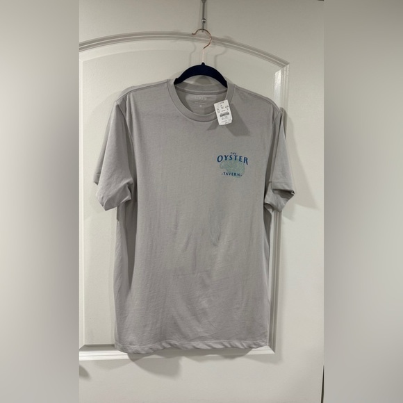 J.Crew The Oyster Tavern Graphic Tee Men’s M Gray 100% Cotton T-Shirt NWT Casual - Picture 2 of 7